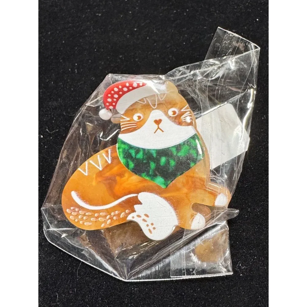 Cat Christmas Hair Claw Clip‎ Hair Cute Accessories Holiday Style New